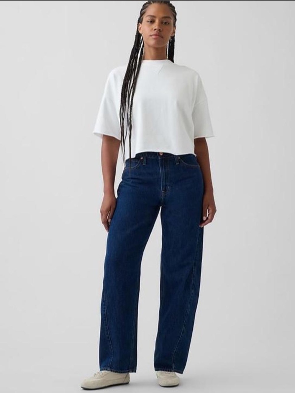GAP High Rise Barrel Jean - size 18